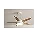 Wentylator Sufitowy 42 -calowy wentylator sufitowy z DOPROWADZIŁO Światło z pilotem, oświetlenie fanów do salonu, jadalnia, sypialnia, korytarz z Lampa (Color : White)