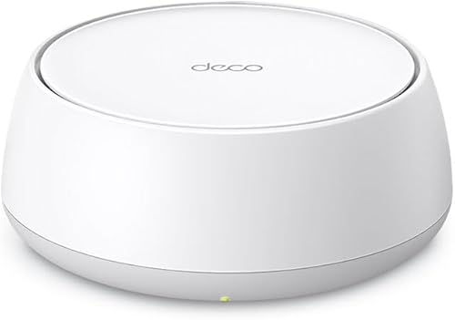 TP-Link Deco BE25 - Router Wi-Fi de doble banda BE5000 WiFi 7 Mesh  Canales de 4 corrientes, 240 Mhz  Cubre hasta 2,600 pies cuadrados  2 puertos