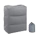 AirGoods Inflatable Travel Pillow for Foot Rest on Airplanes and Kids to Sleep on Long Flights (grey)
