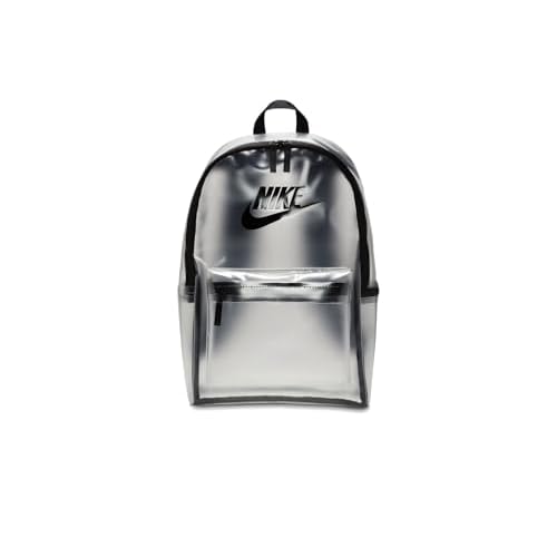 Nike Unisex Kids Heritage Crystal Backpack (25L) (Little Kid/Big Kid) Clear/Black/Black One Size
