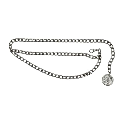 TrendyFashionJewelry Women Silver Metal Chain Links Wrap Around Belt Waist Hip Coin Charm Plus Size XL XXL z3104