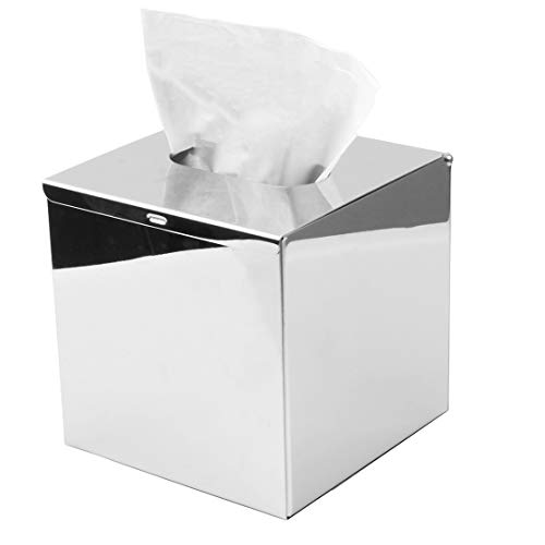 HSTYAIG Stainless Steel Tissue Holder Box Hotel Guest Houses Bathroom Toilet Roll Tissue Paper Holder Napkin Holder Case