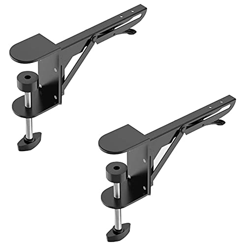 QLIGHA Support en métal, Accessoires de matériel de Carte d'extension de Bureau Pince sur Accessoires de Support Pliable avec vis de Montage, Tableau de Table Non Inclus Cover