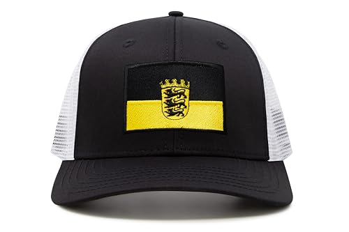 Image of International Tie State Hat for Men and Women, Adjustable Snapback Trucker Baseball Cap with Embroidered Patch