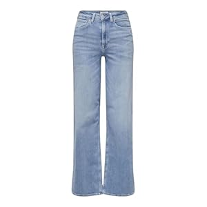 ONLY Female Weit geschnitten Jeans ONLMADISON Hohe Taille Weiter Beinschnitt Jeans