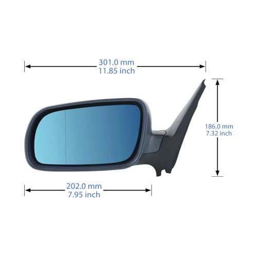 Rétroviseur gauche électrique chauffant pour VW Golf MK4 1997-2004