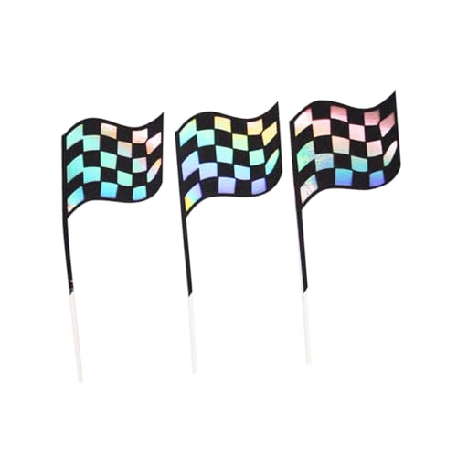 Cabilock 18piezas Adornos Para Pastel Diseño De Bandera De Decoraciones Chic Para y Tartas y Celebraciones Casa