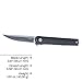 CRKT CEO Compact Everyday Carry EDC Pocket Folding Knife with Liner Lock: 1.4116 Plain Edge Blade, Glass-Reinforced Nylon Handle, Reversible Pocket Clip, 7095KX