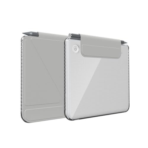 TUDIA M-FLIP Hülle für Tolino Vision Color/Kobo Libra Colour (2024) Abnehmbar Magnetisch Transparent Auto Sleep/Wake Stoßfest mit Stifthalter - Grau