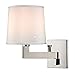 Hudson Valley Lighting 5931-PN Fairport - One Light Wall Sconce, Polished Nickel Finish with White Pleated Faux Silk Shade