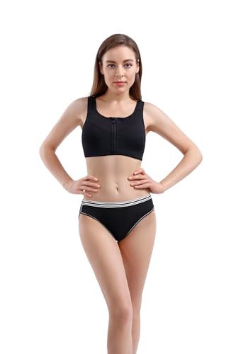 Big Girl Panties Basic Functional Cotton Briefs Hipster Panties Comfortable Teen Underwear 4 Pack (10~18yrs)2