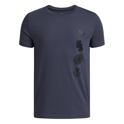 Under Armour Boys' College Crest Logo Short Sleeve T Shirt