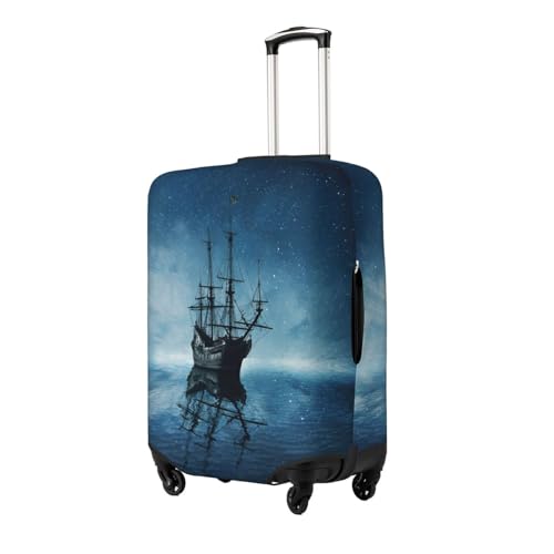 Pirate Ship Luggage Cover for Suitcase, Suitcase Cover Protector Fit 22-24 Inch Luggage Travel Accessories, M2