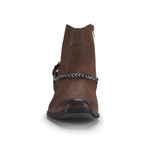 Image of Ferro Aldo Men's Western Boot Collection | Casual & Dress Ankle Boots in Cowboy, Chelsea, & Biker Styles for Men