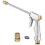 Lengthened Garden Hose Nozzle Heavy Duty High Pressure...