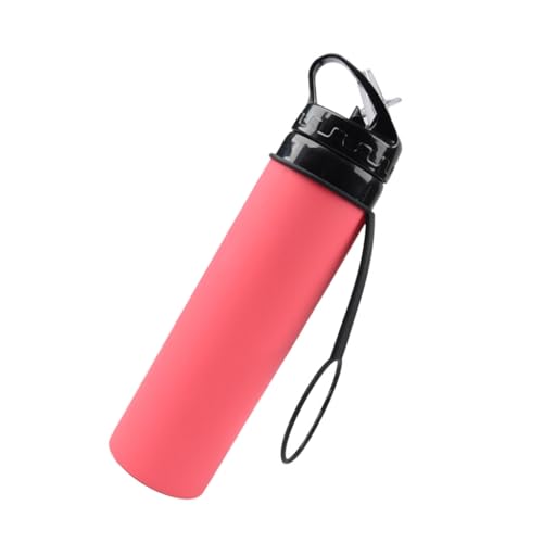 YUGSHNKFC Botellas de agua plegables de silicona reutilizables para viajes, a prueba de fugas, botellas de agua plegables para deportes