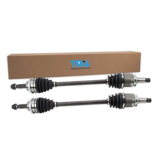 Image of TRQ Rear Driver and Passenger Side CV Axle Assembly Set 2 Piece Compatible with 2004-2006 Lexus RX330 AWD 2007-2009 RX350 AWD 2004-2007 Toyota Highlander