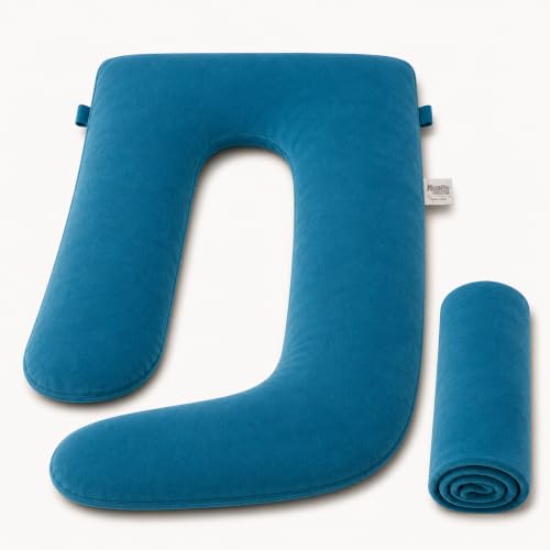 Image of Pregnancy Pillow for Pregnant Women, Maternity Pillow, Pregnancy Gifts for Women, Maternity Pillows for Sleeping, Washable Velvet /Cotton Cover 6 Months Warranty (All Colour, G-Shaped)