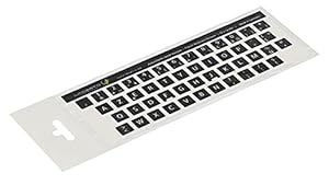Lacerto KS-FR Tastaturaufkleber 12x12mm Schwarz
