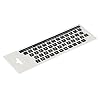 Lacerto® | 12 x 12 mm Franse stickers voor PC/Laptop & Notebook Toetsenborden met mat krasbestendig laminaat…