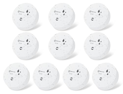 Geevon 2 Pack Water Leak Detectors, 100dB Water Sensor Alarms