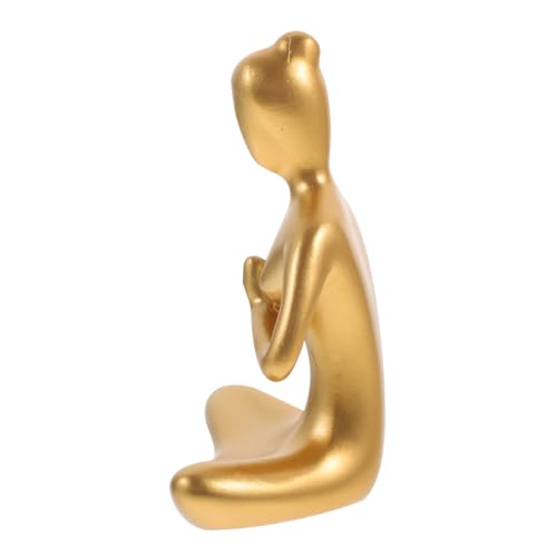 Yoga pose sculpture ornement de table en résine pour salon et espace bien-être