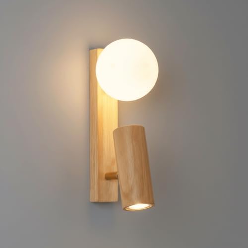 Aplique de pared nórdico con globo de cristal esmerilado y bombilla G9 LED 2