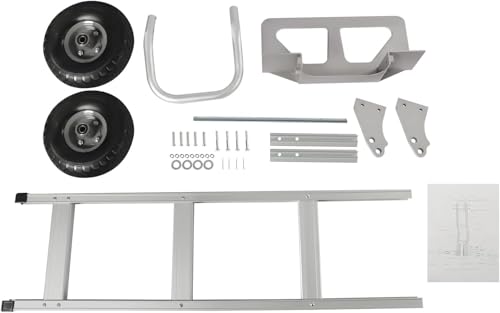 Carretilla plegable de mano de aluminio con ruedas de goma 500 lb miniatura 3