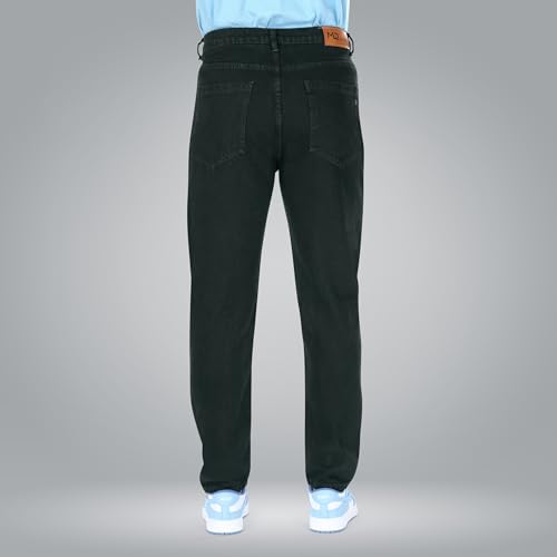 Image of Men's Straight Fit Stylish Non Stretch Mid Rise Pure Cotton Crafted with Premium Fabric Relaxed Jeans Available in Variety of Colour