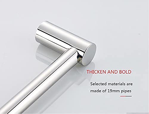 Barre porte-serviette double fixation murale de 63cm