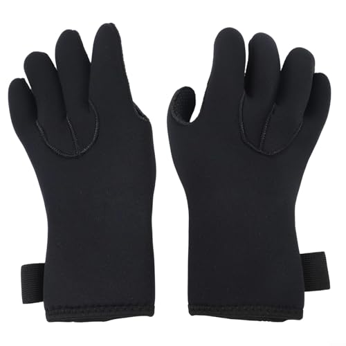Guantes de neopreno de 5 mm para hombre específicamente hechos para buceo, natación y trazado de ríos en entornos de agua fría (L)