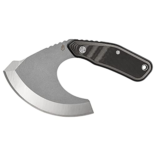 Gerber Downwind Couteau à Lame Fixe Mixte, Noir/Gris, sans Cover