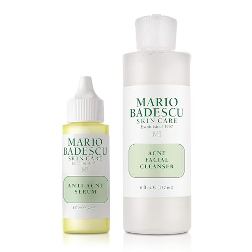 Image of Mario Badescu Anti Acne Serum for Combination & Oily Skin | Clarifying Gel-Serum that Tackles Clogged Pores | Formulated with Salicylic Acid and Glycerin