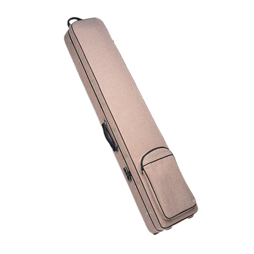 古琴バッグ、古琴ホイール付きバックパック、旅行スーツケース、楽器バッグ、丈夫な保護古琴ギグバッグ、ギフト用古琴ケース, カーキリネン