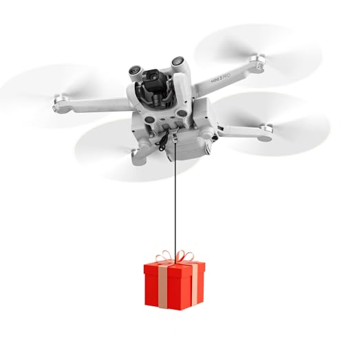Image of BRDRC Mini 3 /3 Pro Payload Airdrop System Drop Release Fishing Bait Dropper Transport Clip Thrower Compatible with DJI Mini 3 / Mini 3 Pro Drone Accessories