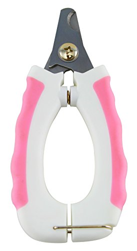 BPS (R) Cortaúñas Tijera Scissors para Mascotas Perros Gatos Acero Inoxidable y Plástico Producto Profesional para Mascotas 16 * 7 cm BPS-7006 (Blanco) - imagen 2