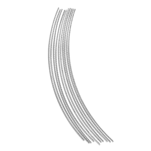 Hemoton 10pcs Guitar Fret Wires Folk Electric Guitar Fret Work Tools Rocker Beveling File Accessories