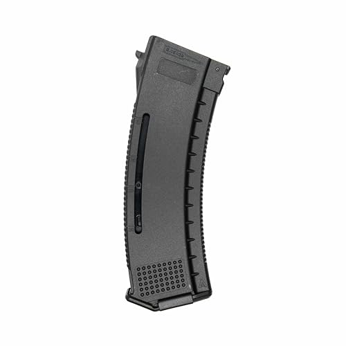 ARCTURUS TACTICAL Variable-Cap Airsoft AKM/AK74/AK12 Series Polymer 30/130 Round Transparent Window High Speed Mid-Cap Airsoft Magazine