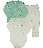 Conjunto Plush Bebe Menino Menina Casaco Body e Culote Estampa Zebrinhas - Verde Rn
