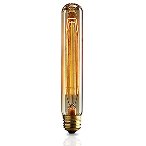 KJLARS Vintage Edison Glühbirne E27 T185 60W Glühlampe Dimmbar Warmweiß Retro Birne Antike Filament Leuchtmittel Ideal für Nostalgie Beleuchtung