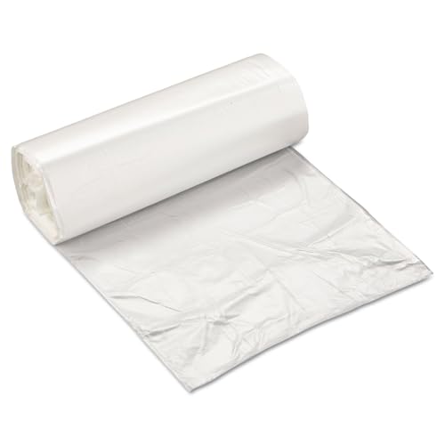 Image of Inteplast Group S243308N High-Density Can Liner, 24 x 33, 16gal, 8mic, Clear, 50 Per Roll (Case of 20 Rolls)