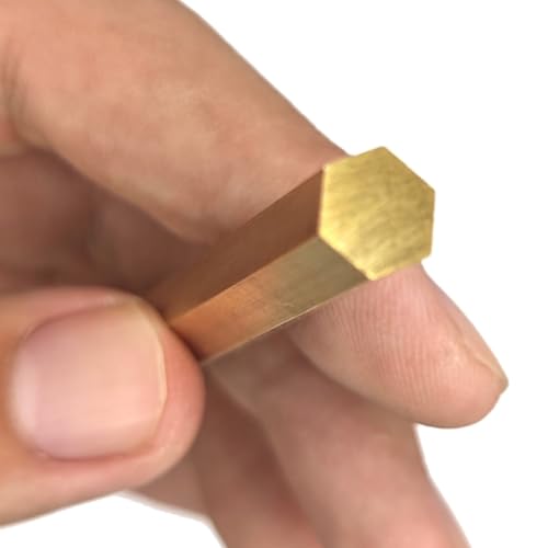 TUBENEXIAN 3個 100cm 真鍮六角棒 11mm〜20mm サポートバー ブラケット本棚補強および構造用 CNC(13x1000mm)