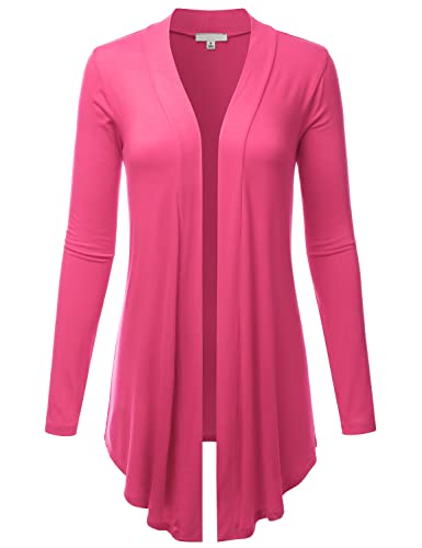 Image of LALABEE Women's Draped Open-Front Long Sleeve Light Weight Cardigan (S~3XL)