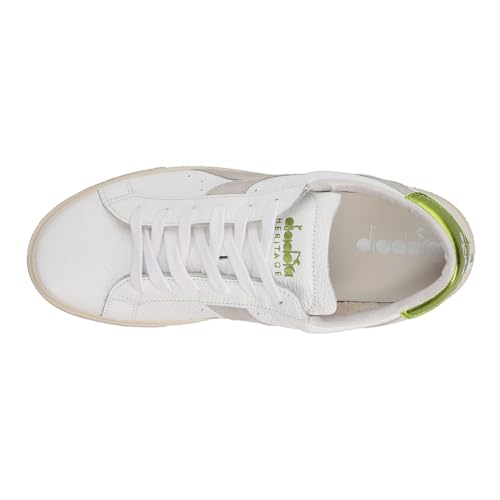 Diadora Womens Montecarlo H Pieno Fiore Wax Lace Up Sneakers Shoes Casual - White4