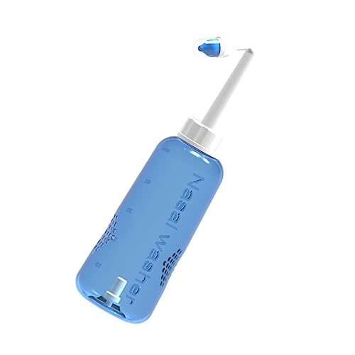 Didiseaon Botella De Lavado Nasal Enjuague Nasal Kit De Lavado Nasal Lavado De Senos Nasales Agente De Mudanzas Limpiador De Senos Paranasales Por Roncar Nariz Moco Retoños Blue El Plastico