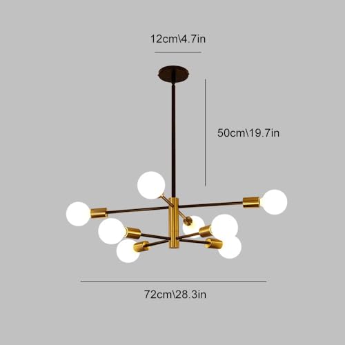 Lampe suspendue satellite E27 lustre industriel moderne salon