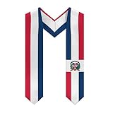 Class of 2026 Dominican Flag Graduation Sash - Dominicans National Country Flag Graduation Stole for High School & College Graduates - Gift for Graduation's Day V Shape Stole