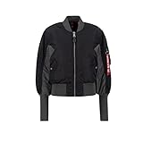 Vestibilità normale ALPHA INDUSTRIES 1 Cyber Wmn Bomber Donna, Nero, XL