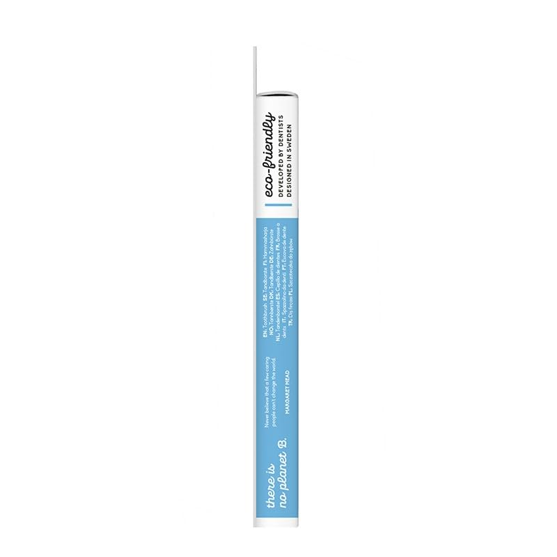 The Humble Co. Brush Yetişkin Bambu Medium Orta Diş Fırçası Mavi 1 Paket