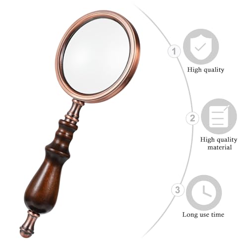 Loupe 10x Cabilock légère en matériau synthétique rétro pour lecture et timbres - 4